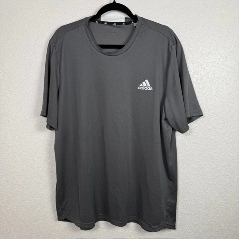 Adidas Designed 2 Move Feelready Sport T-Shirt Performance Activewear Grey XL